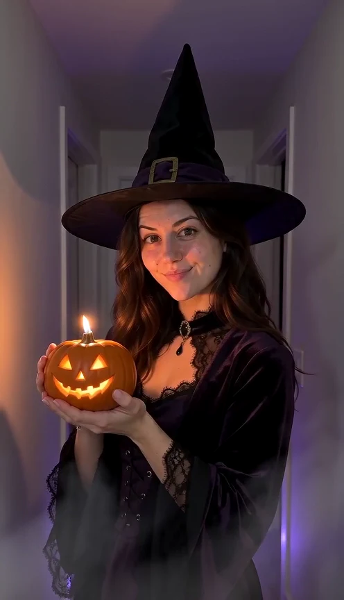 Muestra real de Cambio de disfraz de Halloween, generada en este sitio